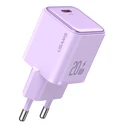 Φορτιστής Πρίζας Usams US-CC183, USB-C θύρα εξόδου, 20W PD, μωβ