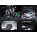 Φορτιστής Τοίχου Usams CC263, USB & USB-C, 30W, Gan, Μαύρος
