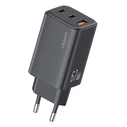 Φορτιστής Τοίχου Usams CC265, USB & 2X USB-C, 67W, Gan, Μαύρος