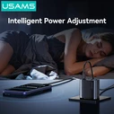 Usams Φορτιστής Χωρίς Καλώδιο με 2 Θύρες USB-A και 2 Θύρες USB-C 40W Power Delivery Μαύρος (T70)