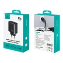 Usams Φορτιστής Χωρίς Καλώδιο με 2 Θύρες USB-A και 2 Θύρες USB-C 40W Power Delivery Μαύρος (T70)