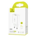 Φορτιστής Πρίζας Usams T22, 1x USB, QC3.0 18W 3A, λευκός