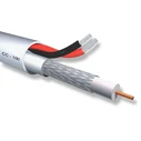 Καλώδιο CCTV Accordia CC-100, Mini RG 59/2x 0.50mm2, 75 ohm, White, 100m