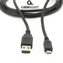 Καλώδιo USB Cablexpert DOUBLE-SIDED 2.0 AM to Micro 1M Black