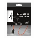 Καλώδιo Cablexpert SERIAL ATA III 30CM Data METAL CLIPS