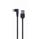 Καλώδιo USB Cablexpert ANGLED Type-C & Data 0.2M Black