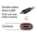 Καλώδιο USB Cablexpert DOUBLE-SIDED MICRO-USB to USB 2,0 AM 1,8M Black