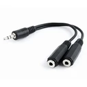 Αντάπτορας 3,5mm Cablexpert Audio Splitter Cable 10CM Black