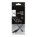 Αντάπτορας 3,5mm Cablexpert Audio Splitter Cable 10CM Black