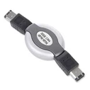 Καλώδιo FireWire Cablexpert RETRACTABLE (IEEE 1394) 6PM to 6PM GOLD PLATTED