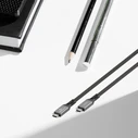 Cablexpert Premium πλεκτό καλώδιο USB4 USB-C σε USB-C 240W 0.3m Μαύρο