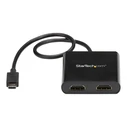 Αντάπτορας USB StarTech USB-C to HDMI Multi-Monitor - Thunderbolt 3 Compatible - 2 Port MST Hub