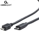 Καλώδιo USB Cablexpert 2.0 Micro BM to Type-C (MICRO BM/CM) 1,8m