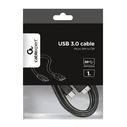 Καλώδιo USB Cablexpert 3,0 BM to Type-C 1M
