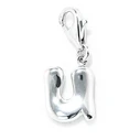 Γυναικείο Κολιέ Xenox Charm_U (1cm) από Ασήμι Silver