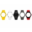YOT Unisex Watch CP40162-SP04 — 41.5 mm, Analog Quartz, Transparent Case, 5 Interchangeable Straps
