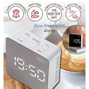 Ρολόι Επιτραπέζιο Camry LED ALARM CLOCK WHITE