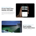 VSTARCAM smart κάμερα CS623FR (4 φακοί, 2MP, WiFi, PTZ, IP66)