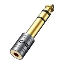 Αντάπτορας Ήχου Cabletime 6.3mm σε 3.5mm CT-6M3F-Ag, Gold Plated, Γκρι