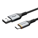 Καλώδιο USB Cabletime USB σε USB-C CT-AMCM3A, 3A, 1m, μαύρο