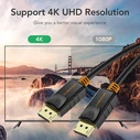 CABLETIME καλώδιο DisplayPort CT-AV585-01G, 4K/60Hz, 1m, μαύρο