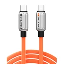 Καλώδιο USB-C Cabletime CT-Cm240-Zso1, 240W, 480Mbps, 1M, Πορτοκαλί