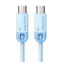 Καλώδιο USB-C Cabletime CT-CM60-PBW, 60W PD, 480Mbps, 0.25m, μπλε