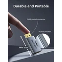 CABLETIME DisplayPort (male) to HDMI (female) Adapter, 4K/30Hz, Grey, CT-DMHF4K-AG3