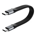 CABLETIME USB-C Cable Flat 240W 40Gbps 8K 60Hz USB4 0 15m Black