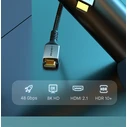 CABLETIME HDMI 2.1 Cable CT-HD8K-AG2, 8K@60Hz (48Gbps), 2m, Black