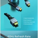 CABLETIME HDMI 2.1 Cable CT-HD8K-AG2, 8K@60Hz (48Gbps), 2m, Black