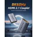 Αντάπτορας HDMI Cabletime CT-HEF8K-AG, 8K/60Hz, 4K/120Hz, 48 Gbps, γκρι