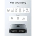 CABLETIME HDMI switch CT-HS4K-2G, 2 σε 1 / 1 σε 2 bidirectional, 4K/60Hz, γκρι