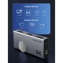 HDMI Switch Cabletime Ct-Hs8K2-Ag, 2 Σε 1, 8K/60Hz, 4K/120Hz, Γκρι