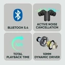 Bluetooth Handsfree Sonic Gear Bt5.4 Anc+Enc Earpump Q1 Black