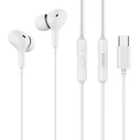 Handsfree Ακουστικά Celebrat με Μικρόφωνο D13, Type-C, 1.2m, λευκά