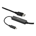 Καλώδιο USB StarTech 3m USB-C to DisplayPort Cable - 4K 60Hz - Thunderbolt 3 Compatible Black
