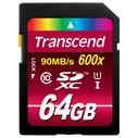 Κάρτα Μνήμης SDXC 64GB Transcend Class10 UHS-I 600x Ultimate