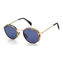 David Beckham Men's Sunglasses DB1033/S 2IK/KU - Gold Metal Frame with Blue Lenses
