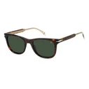 David Beckham Men's Sunglasses DB 1113/S 086/QT – Brown Tortoiseshell Acetate Frame, Green Lenses (50/23/145), Category 3 UV400
