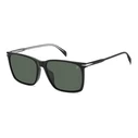 DAVID BECKHAM Men's Sunglasses DB1145GS807 (58/16/150) Black Acetate Frame, Green Polarized Lenses