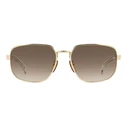 David Beckham Unisex Sunglasses DB7121GSLOJ (60/18/145) - Brown Lenses, Golden Metal Frame
