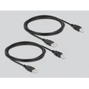 KVM Switch Delock USB 2.0 11491, 2x USB Type B σε USB, με μαγνήτη, μαύρο