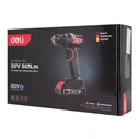 Deli DM131726 Κρουστικό Δραπανοκατσάβιδο Μπαταρίας Brushless 20V 2x2Ah (DE-DZ20-1D2)
