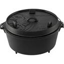 Πυρίμαχα σκεύη & γάστρες Petromax Feuertopf ft12 μαντεμένιο Dutch Oven 14L με πόδια και καπάκι-τηγάνι
