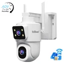 SRIHOME (Sricam) DH010 4G LTE Dual‑Lens 4MP (2×1080p) Battery Solar Outdoor IP66 Camera