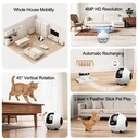 Srihome DH013 Pet Companion Robot Camera 4MP (1440p) White — Two-way Audio