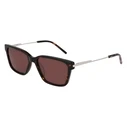 DKNY Women's Sunglasses DK713S-5617237, Metal Frame Brown, Brown Lenses (56/17/140 mm)