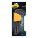 Σετ Κλειδιά Deli Torx Dl230707G σε Σχήμα L, T10-T50, 9Τμχ