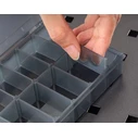 DELI Tobacco Case / Organizer DL432304, 12 Slots, 26 x 13.5 x 4.4 cm, Plastic, Black